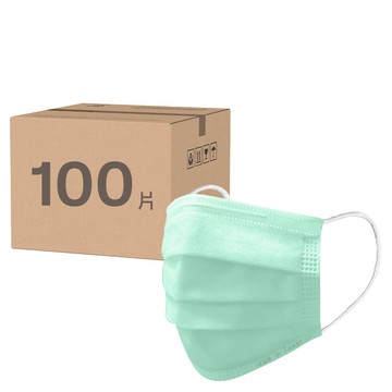 AceGreen 聚泰科技 兒童平面口罩  50片  薄荷綠  2盒