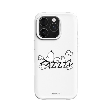 iPhone 16 Pro SolidX 白 - 史努比 Snoopy - 雲朵上睡覺