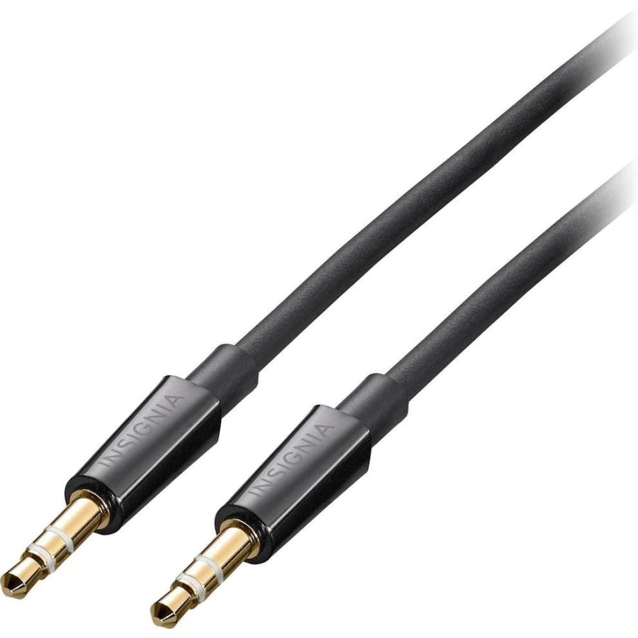 Insignia 9' Coiled Auxiliary Audio 3.5mm Cable Black by Insignia　並行輸入品