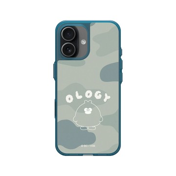 iPhone 17 Clear (相機按鈕) 夜幕藍 - 奧樂雞 Ology - 迷彩綠