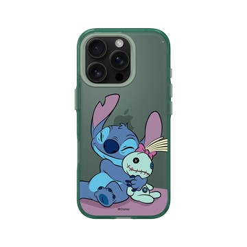 iPhone 16 Pro Clear 憂墨綠 - 迪士尼-史迪奇 Disney Stitch - 史迪奇 - 史迪奇與Scrump