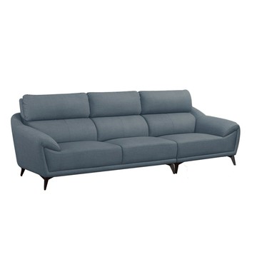 【本木】安格斯 舒適護腰耐磨貓抓皮4人坐沙發紫鈴藤#16