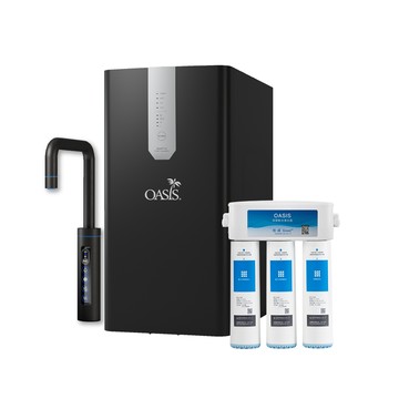 OASIS 櫥下極奢氣泡三溫飲水機(配置高效三道軟水抑菌淨水器)
