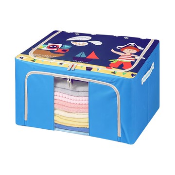 Cotton Field 棉花田傢飾 童趣防塵摺疊收納箱 66L  50 x 40 x 33cm  海盜  1個