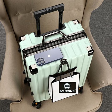 行李箱 旅行箱 拉桿箱 輕便萬向輪 出國學生登機箱新款行李箱結實耐用拉桿箱靜音鋁框旅行箱男女密碼箱大容量皮箱子