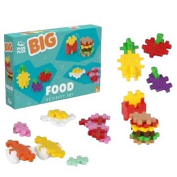 【丹麥Plus Plus】BIG 大顆粒-創作系列美味食物50片｜加加積木