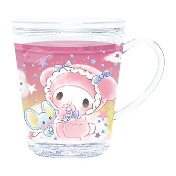 【震撼精品百貨】My Melody 美樂蒂~日本三麗鷗Sanrio 美樂蒂流體雙層單耳塑膠杯250ml-寶寶*24460