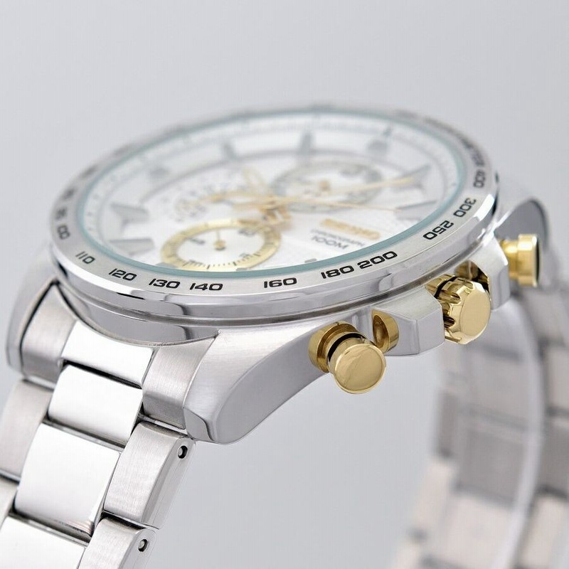 セイコー SEIKO 腕時計 クオーツ クロノグラフ 100M防水 日本製