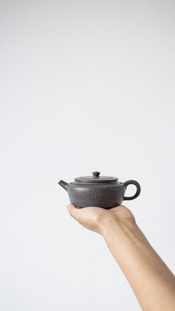 送禮紫砂壺茶壺镜元 特高温 160cc 原矿老紫泥高温烧制独特天青色