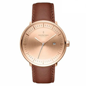 送禮首選★Nordgreen Philosopher哲學家 極致系列腕錶36mmPH36RGLEBRBM  附提袋【全館滿額折價★APP下單點數4倍送】線上購買享_實體門市同步服務