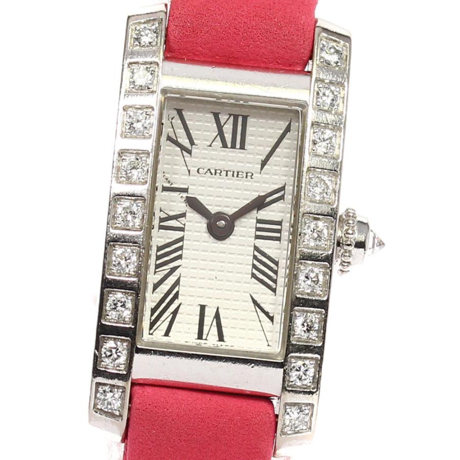 CARTIER】カルティエ ラニエールタンクアロンジェ WJ200338 K18WG