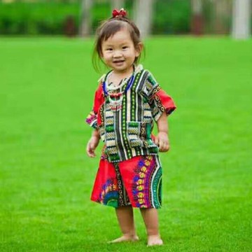 兒童男女泰國東南亞風情民族風情服裝傣族長褲舞臺演出服非洲鼓