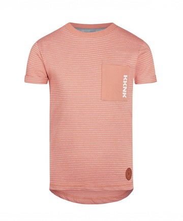 紅白條紋短袖上衣86cm