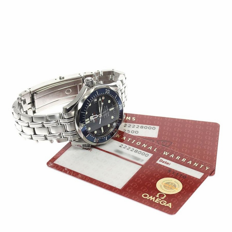 ☆良品☆保証書付き【OMEGA】オメガ シーマスター300M 2222.80 クロノ  