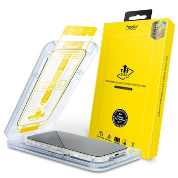 hoda【iPhone 15系列】亮面玻璃保護貼(附無塵艙貼膜神器)