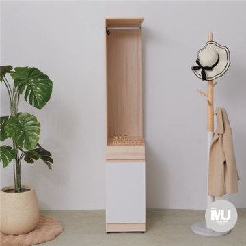 沐家具 mufurniture Cube 白楓木開放下抽衣櫃