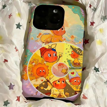 轉盤魔法星星人蘋果17promax16e菲林15二合一iPhone14/13手機殼12
