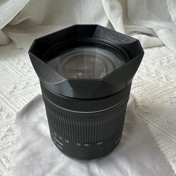自制適用于 佳能CANON RF24-105mm F4-7.1 IS STM 鏡頭方形遮光罩