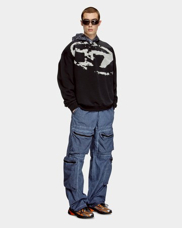 DIESEL 漸層印花長袖上衣 - S