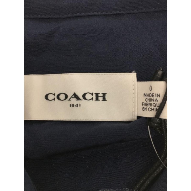 COACH◇長袖ブラウス/O/シルク/NVY/78924 | LINEショッピング