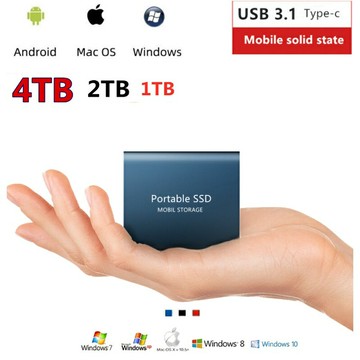 移動固態硬碟迷你sdd大容量8TB 4TB 2TB 1TB金屬