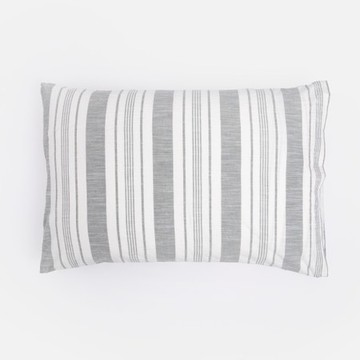 艾禮思色織純棉枕套2入 雙條紋綠