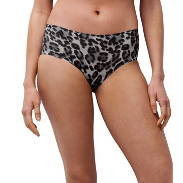 【Chantelle Lab】SoftStretch_超彈力透氣涼感無痕低腰四角內褲_F(11D40_B16灰豹紋)
