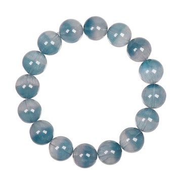 【正佳珠寶】藍螢石 極淨聚寶盆藍螢石 13mm 藍螢石手珠