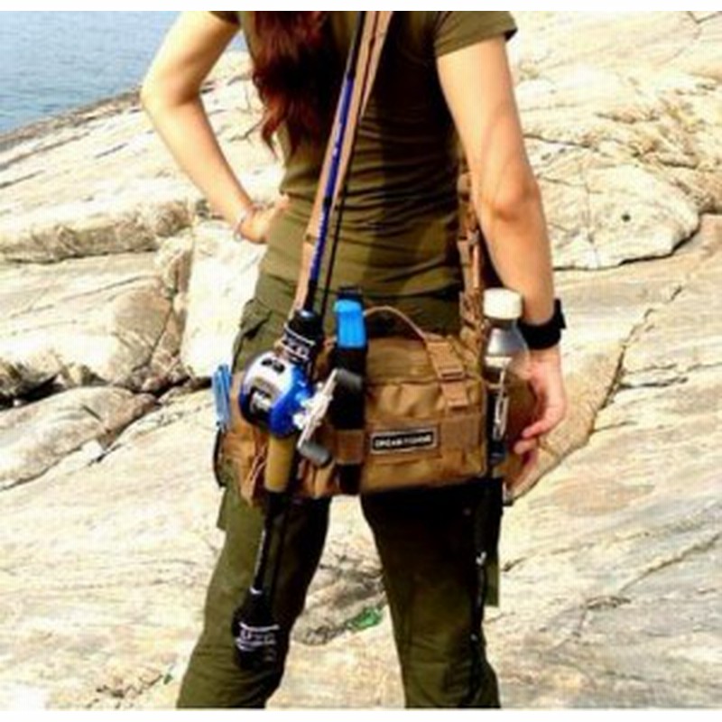 フィッシングバッグ ロッドホルダー収納力抜群 多機能収納バック 肩掛け ウエスト掛け 手提げ 斜め掛け 3way B409 ネコポス不可 通販 Lineポイント最大8 0 Get Lineショッピング