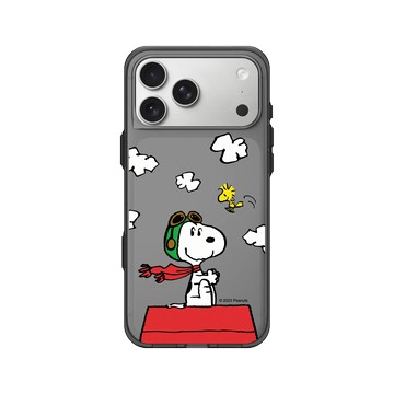 iPhone 17 Pro Max Clear (相機按鈕) 酷墨灰 - 史努比 Snoopy - 小小飛行員