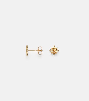 Stone and Strand Northern Star 10kt gold earrings with diamonds