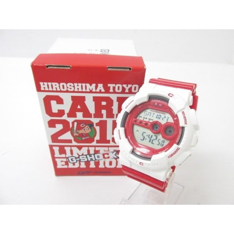 CASIO G-SHOCK カシオ G-ショック × Carp カープ GD-100 2015 LIMITED EDITION  デジタル腕時計♪AC10231 | LINEショッピング