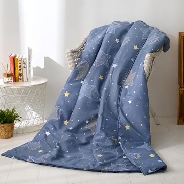 J-bedtime 床寢時光 舒柔棉四季被 涼被 R6827M 台灣製 180 x 150cm  1件  滿天星夜 藍色