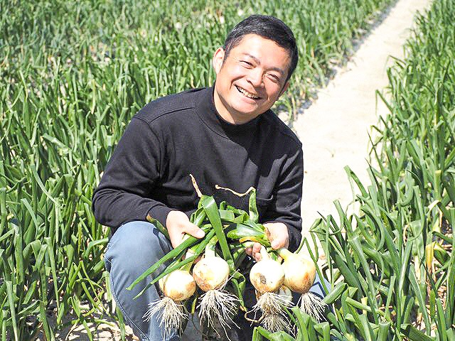 訳あり 新玉ねぎ　生がおいしい 神重農産のブランド玉ねぎ「旬玉」3kg　H105-114