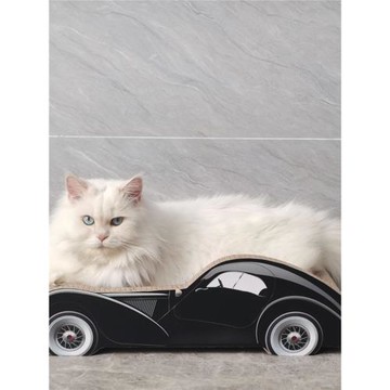 瓦楞紙敞篷超跑大號貓抓板貓窩一體汽車磨爪器貓咪玩具解悶貓用品