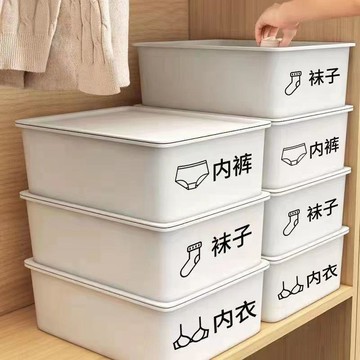 內衣收納盒塑料 放內褲襪子文胸分格整理箱 宿舍收納神器三合一