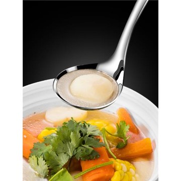 316L不銹鋼廚房火鍋勺家用大號湯勺漏勺湯匙套裝長柄加厚盛湯勺子