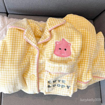 【GMY】新款珊瑚絨睡衣女秋冬季加絨加厚法蘭絨可外穿保暖家居服套裝冬天 FSDK