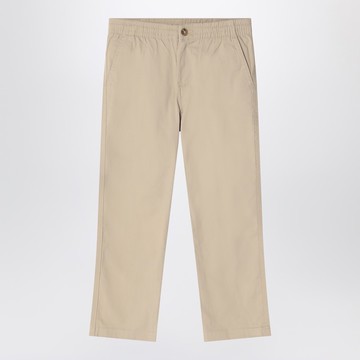 Beige khaki cotton trousers