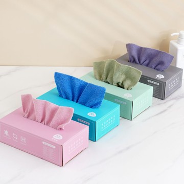 臺灣火爆🦄抽取式盒裝抹布家用懶人抹布乾溼兩用廚房衛生家務清潔一次性毛巾