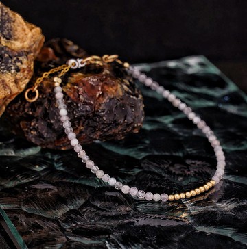 記憶合金水晶手鍊系列 摩根石 14K包金 GF 手鍊