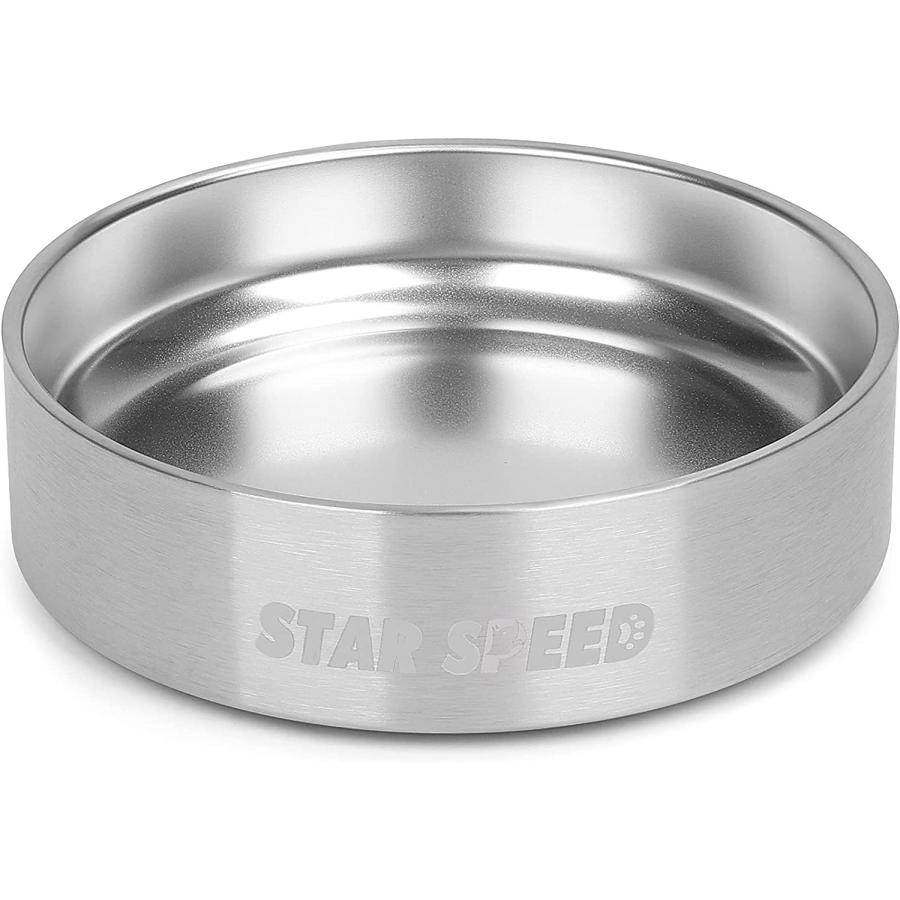 Weighted stainless outlet steel dog bowls