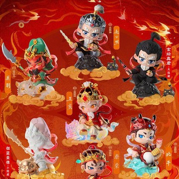 免運代購🎈青壹坊 文化潮玩 五路財神盲盒 收藏 國風 國潮 新款招財擺件 風水禮物