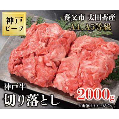 ふるさと納税 養父市 神戸牛　切り落とし　2000g