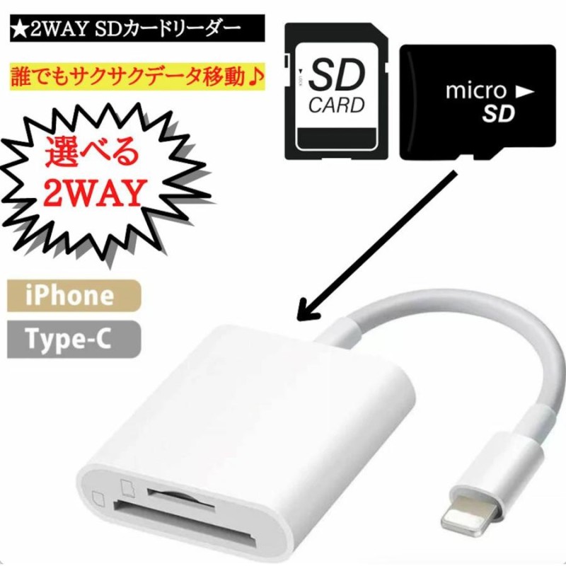 SDカードリーダー iPhone iPad 高速 USB 純正 マイクロ usb3.0