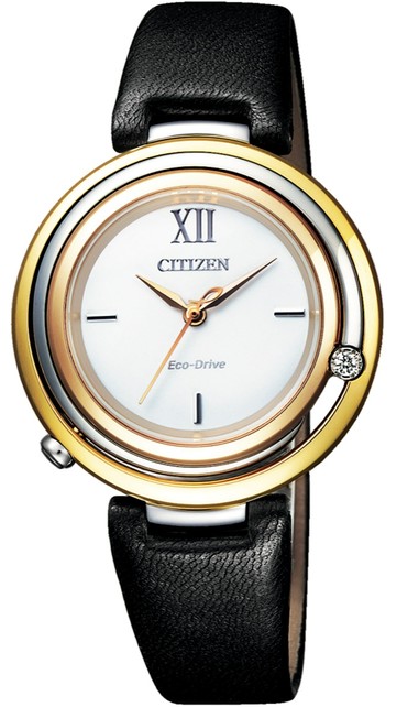 CITIZEN 星辰錶 L 系列 經典 時尚 光動能 女腕錶(EM0656-15A)-32mm-白面皮革【刷卡回饋 分期0利率】【APP下單點數13倍送】