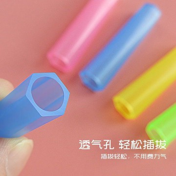 【兔子】鉛筆筆帽小學生筆尖套創意色筆帽鉛筆套鉛筆延長器免運