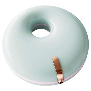 SUNORO 甜甜圈便攜磁吸雙層牙套收納盒  綠色  1個