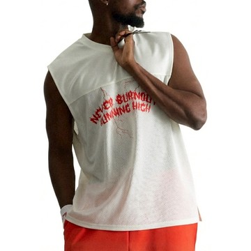 Airit 男士網眼拼接籃球無袖上衣  N/A  N/A