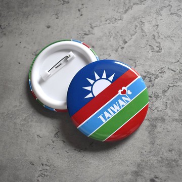 【桐鹿】茄芷風格 胸章/徽章_國旗